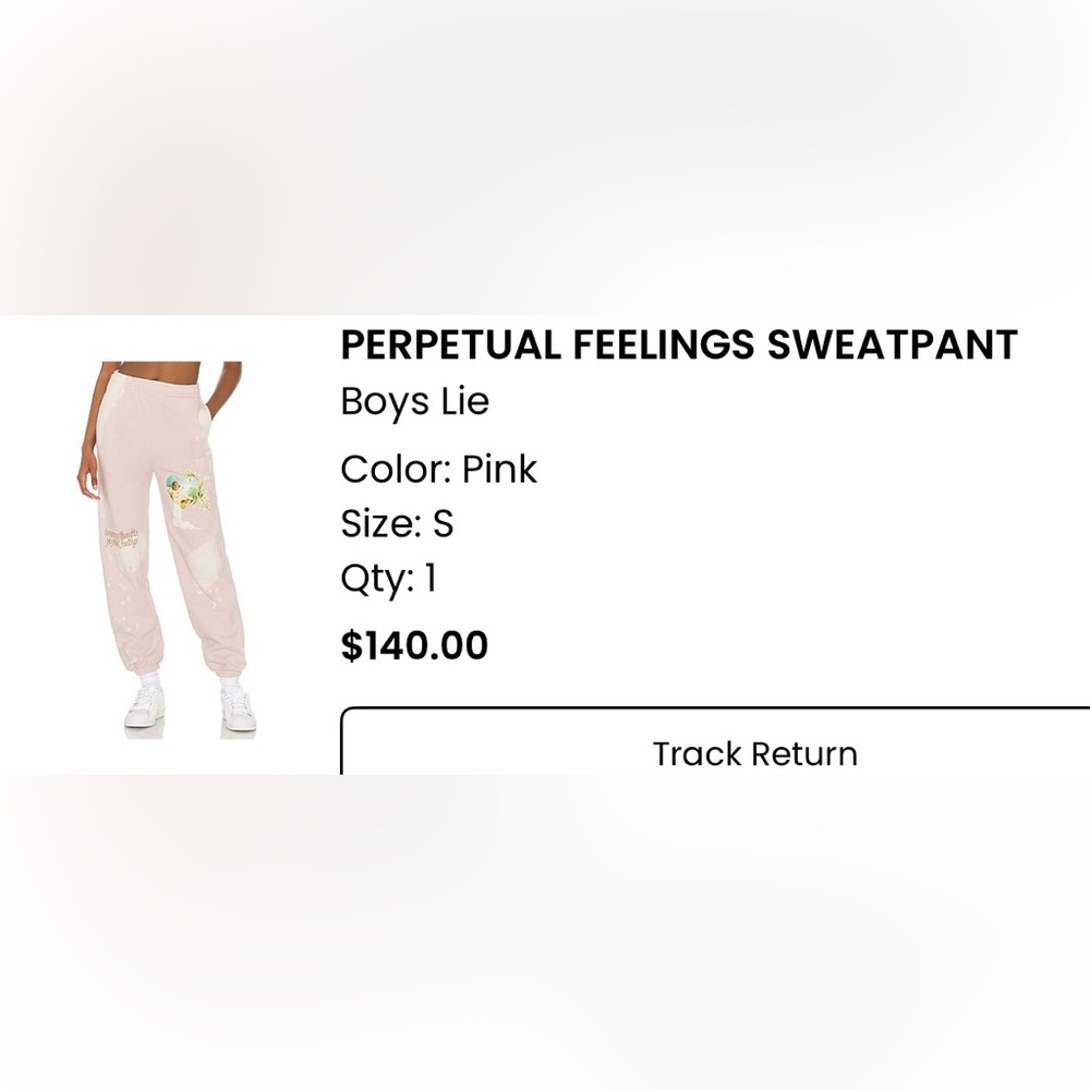 Boys Lie Pink Sweat Bottoms